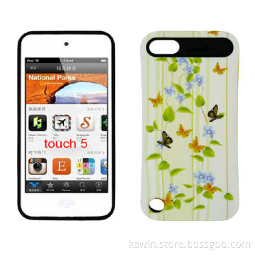Water Transfer Printing PC + Silicone Cover for iPod Touch 5